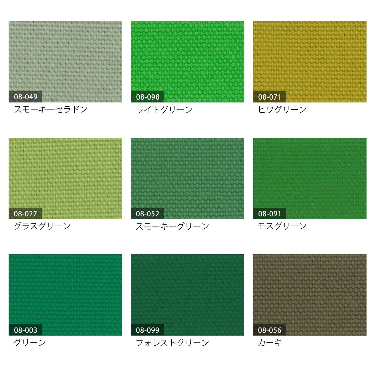 8号帆布/グリーン系