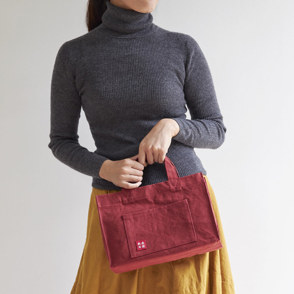 かわいやいちご 倉敷帆布8号使用 トートバッグ（L） かわいやいちご様専用 倉敷帆布8号使用 トートバッグ（L） ✨A4対応