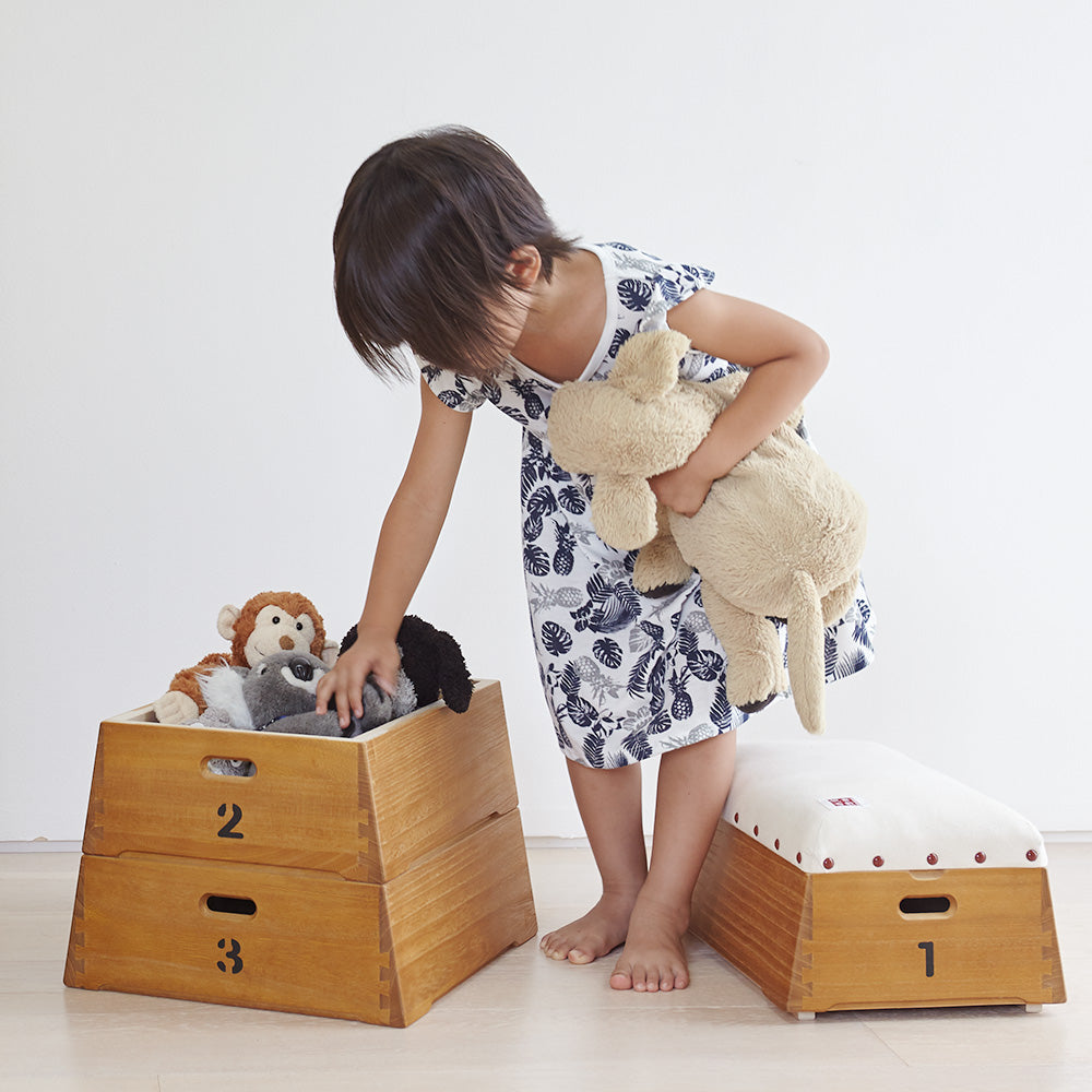 とび箱BOX おもちゃ箱3段 – 倉敷帆布オンラインストア